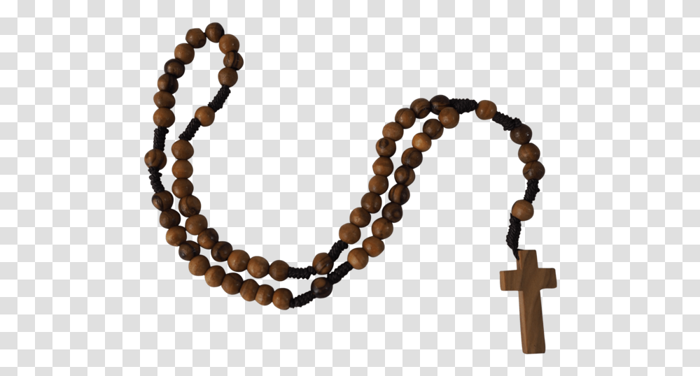 Rosary Wooden Background Wooden Rosary, Bead Necklace, Jewelry, Ornament, Accessories Transparent Png