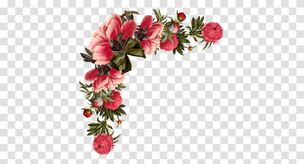 Rosas De Vernica Cantos Flores Do Vintage Em Border Red Flowers, Graphics, Art, Floral Design, Pattern Transparent Png