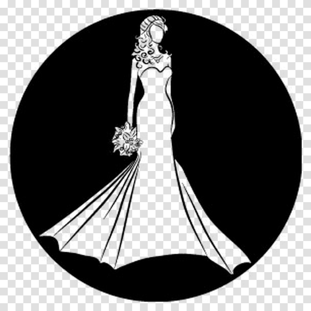Rosco Bride Silhouette Bampw Glass Gobo Bride Silhouette, Gray, World Of Warcraft Transparent Png