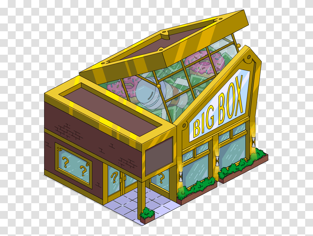 Roscoe Unlock Pix Simpsons Tapped Out Box, Building, Sphere, Lighting, Staircase Transparent Png
