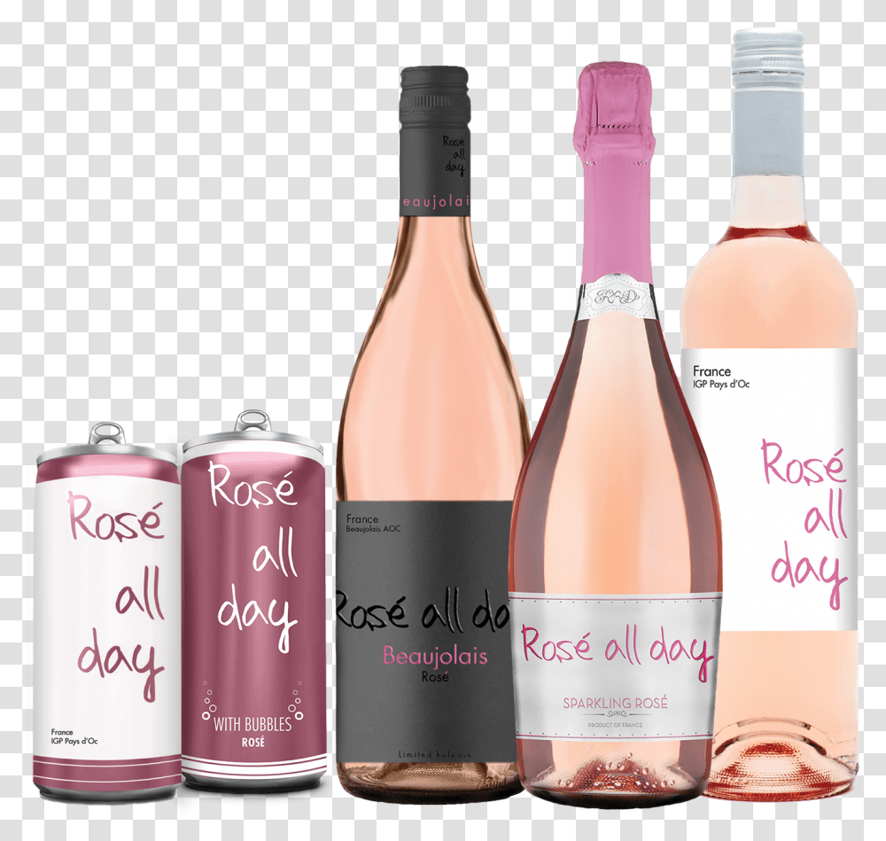 Rose All Day Wine, Beverage, Alcohol, Bottle, Red Wine Transparent Png