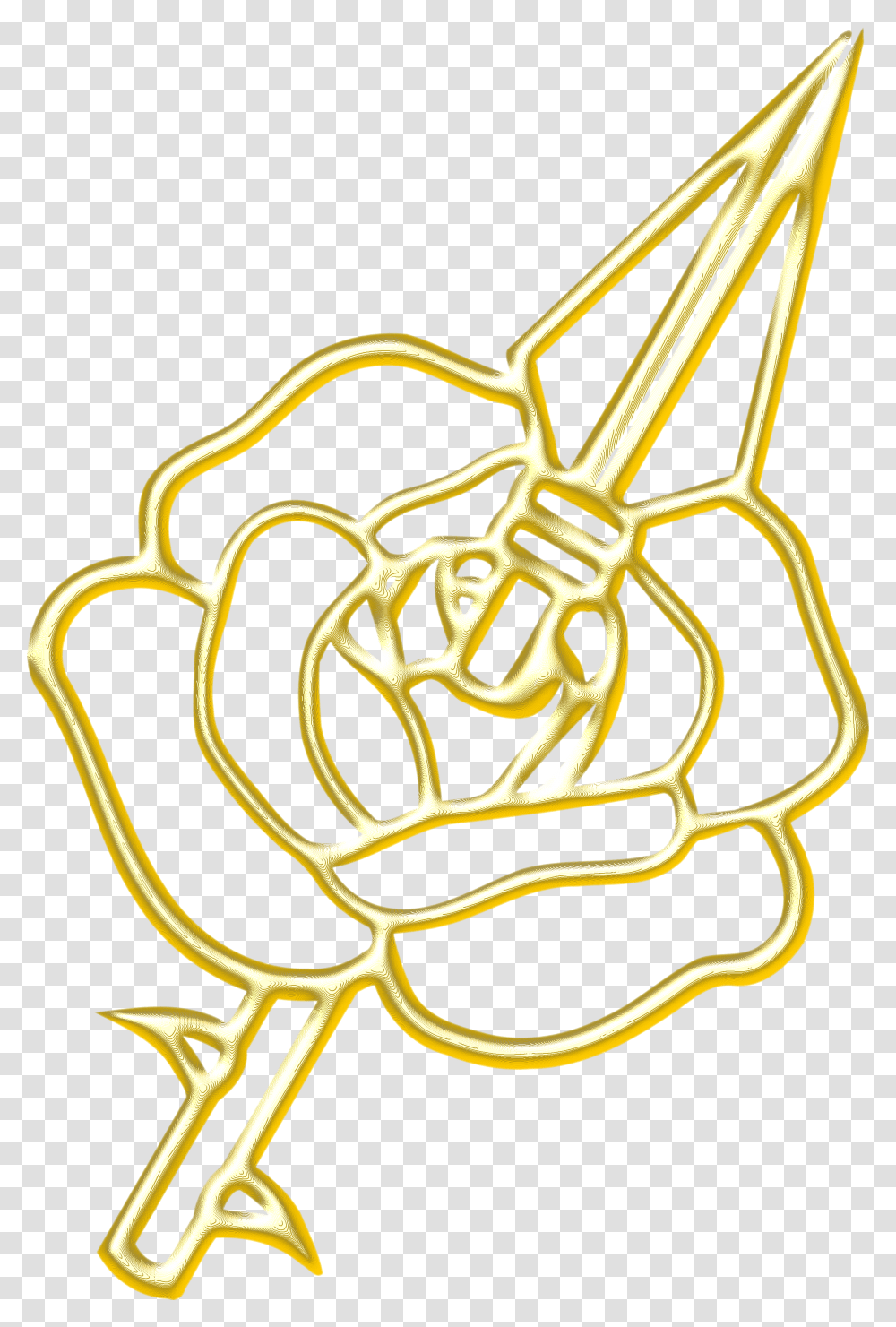 Rose And Spear Lovely, Symbol, Lawn Mower, Tool Transparent Png