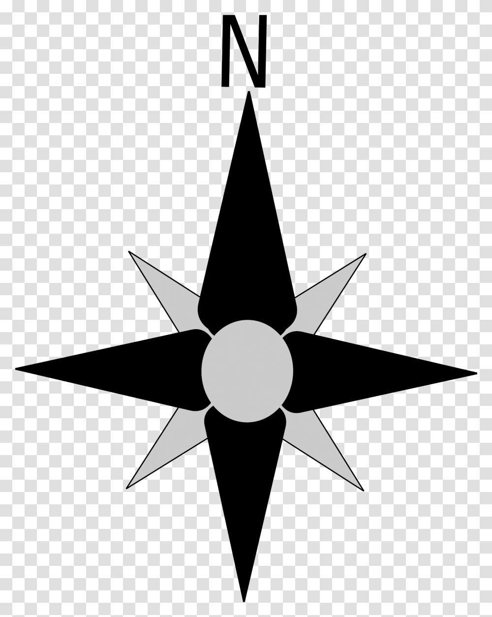 Rose Big Image Background Compass North, Star Symbol, Cross Transparent Png
