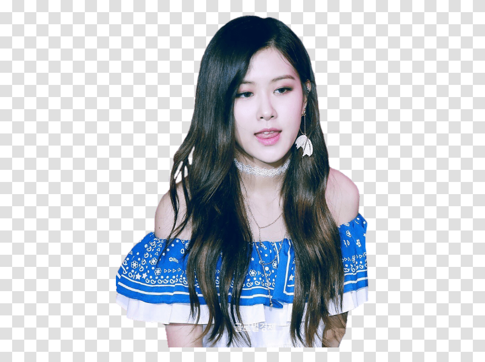 Rose Blackpink And Idol Image Ros, Face, Person, Female Transparent Png