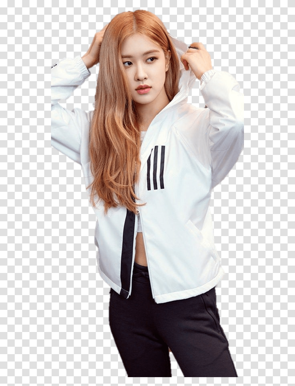Rose Blackpink And Kpop Image Rosie Photo Of Blackpink, Sleeve, Female, Person Transparent Png