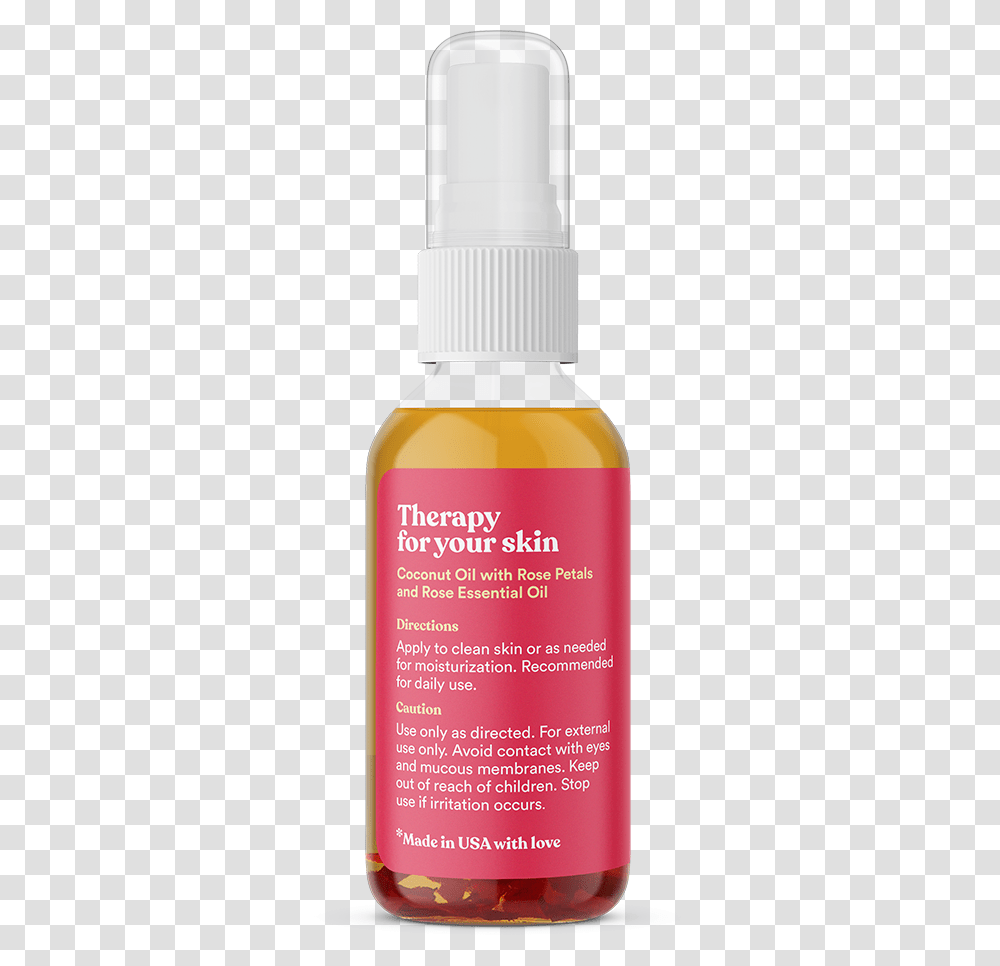 Rose Body Oil Cosmetics, Bottle, Label, Beer Transparent Png