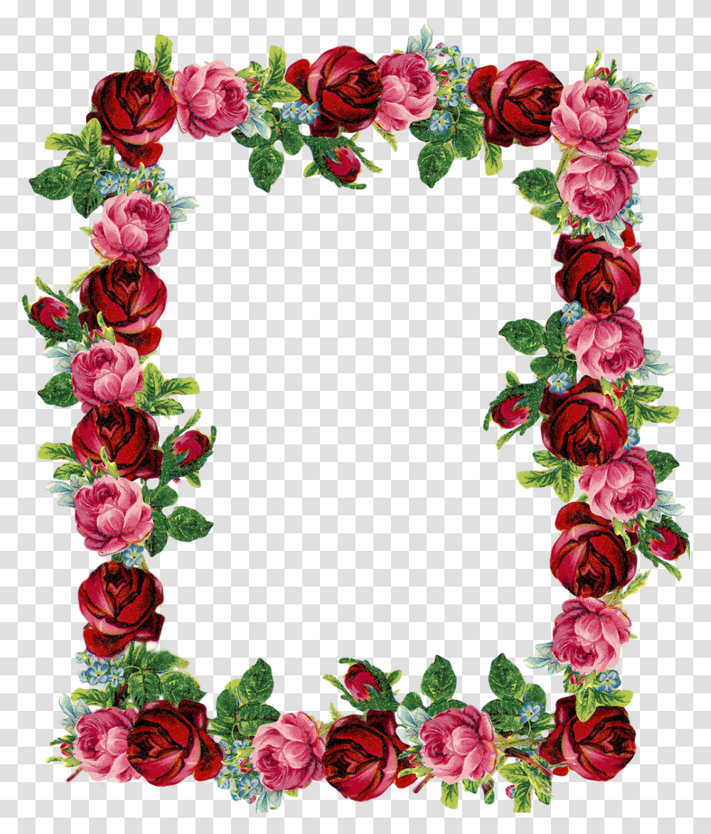 Rose Border Download Free Clip Art Rose Flower Border Design, Floral Design, Pattern, Graphics, Plant Transparent Png