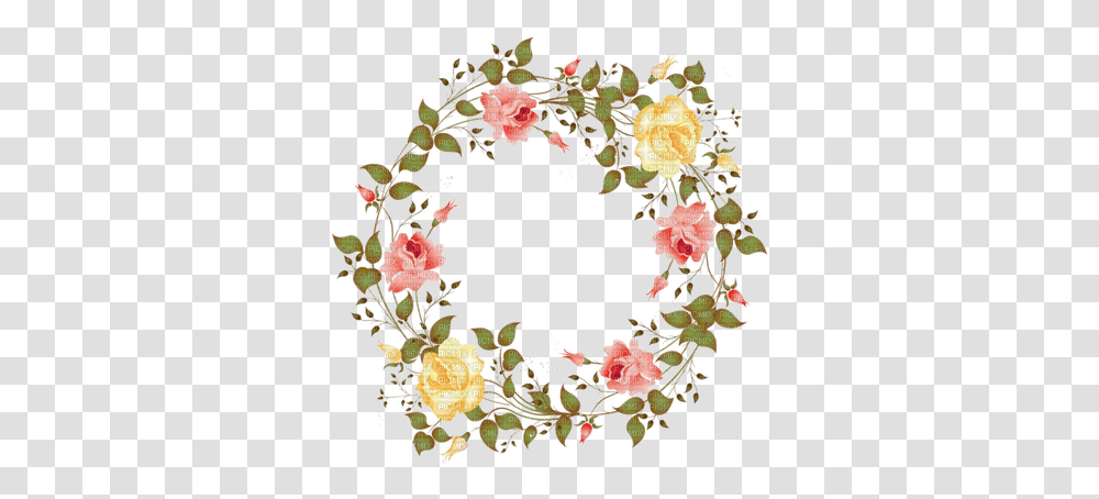 Rose Circle & Clipart Free Download Ywd Roses In Circle Frame, Floral Design, Pattern, Graphics, Wreath Transparent Png