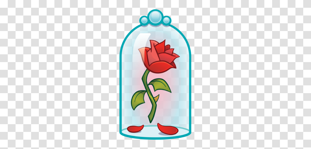 Rose Clip Art Beauty And The Beast, Bottle, Flower, Plant, Beverage Transparent Png