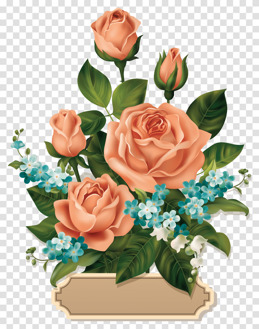 Rose Clip Art Flowers Transparent Png