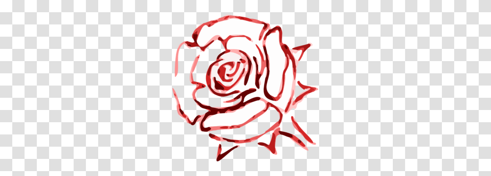 Rose Clip Art Outline, Animal, Sweets, Food, Sea Life Transparent Png