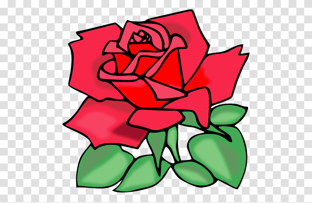 Rose Clip Art Outline, Plant, Ornament Transparent Png