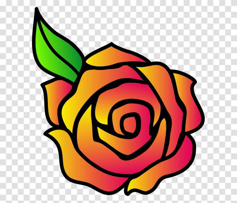 Rose Clipart Simple, Plant, Flower, Blossom Transparent Png