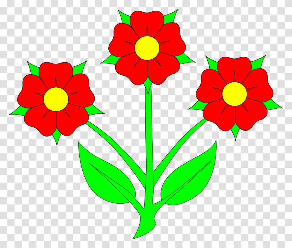Rose Clipart Three Flower Three Flowers Clipart, Floral Design, Pattern, Plant Transparent Png