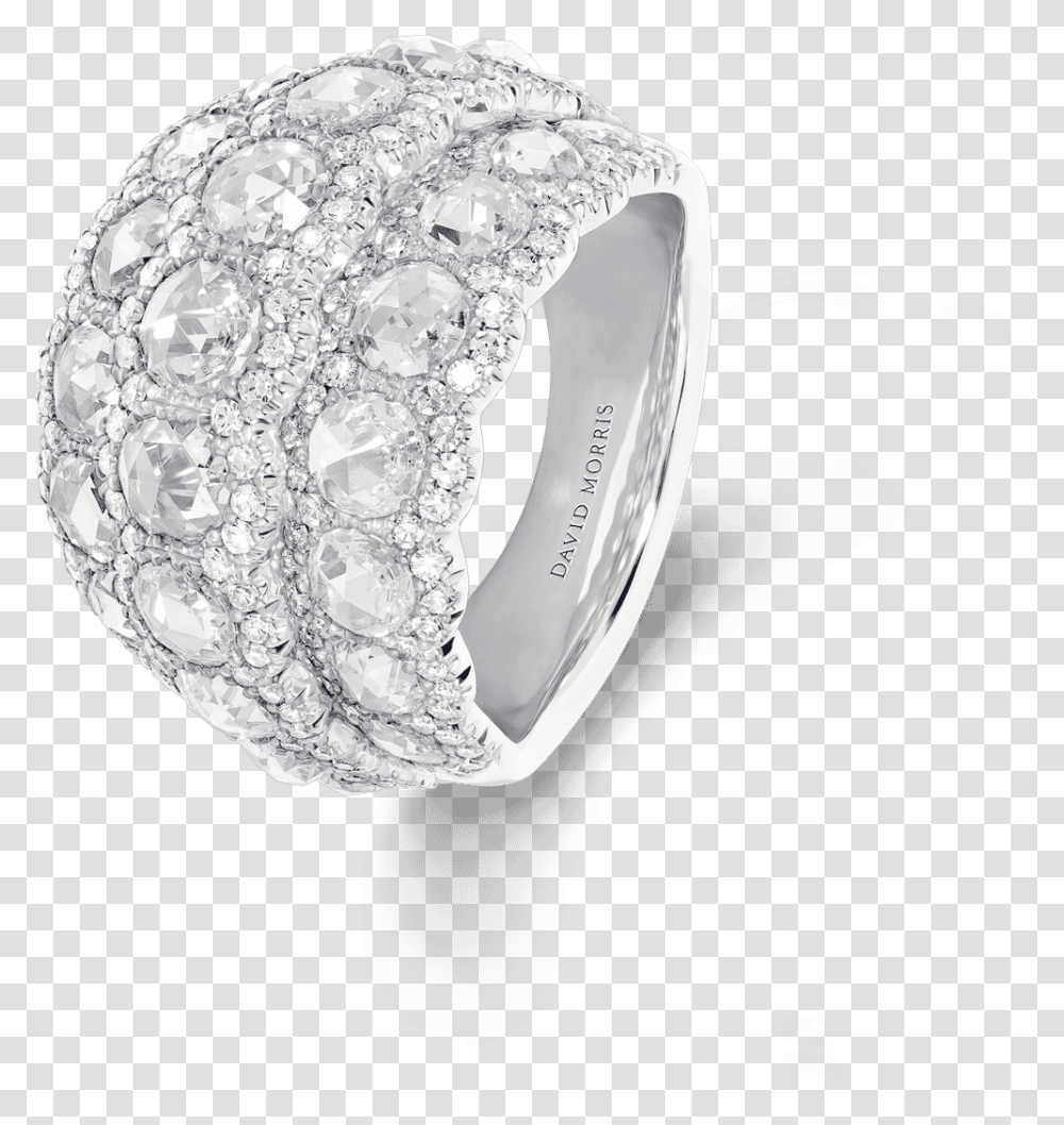 Rose Cut Three Row Raised Ring Solid, Diamond, Gemstone, Jewelry, Accessories Transparent Png