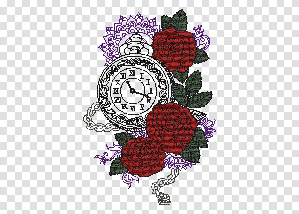 Rose Embeoidery Design, Pattern, Embroidery, Rug Transparent Png
