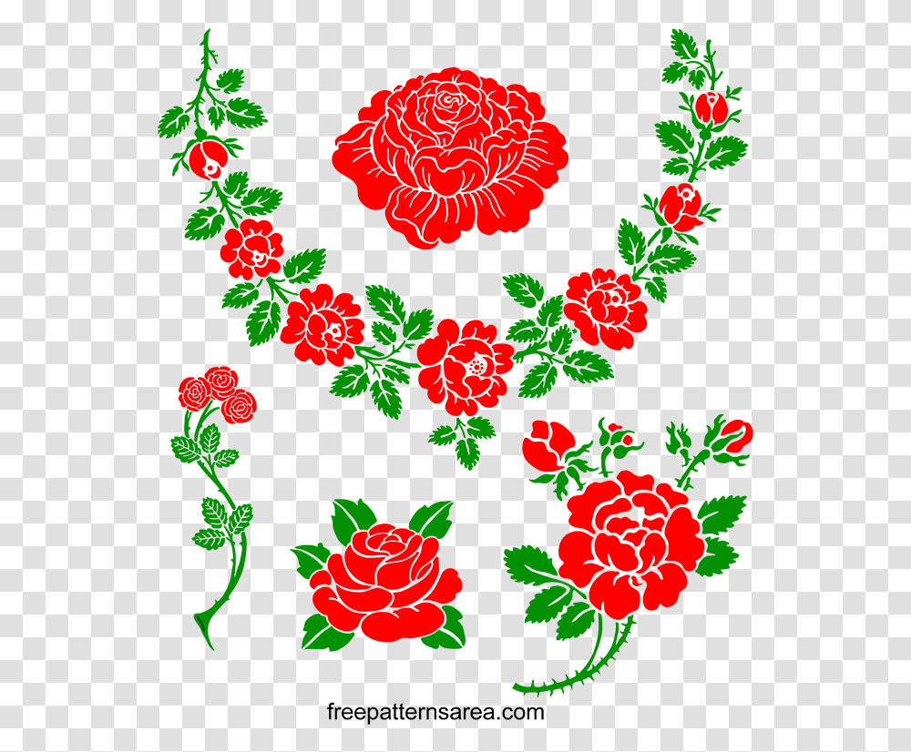 Rose Flower Designs For Project File, Floral Design, Pattern Transparent Png