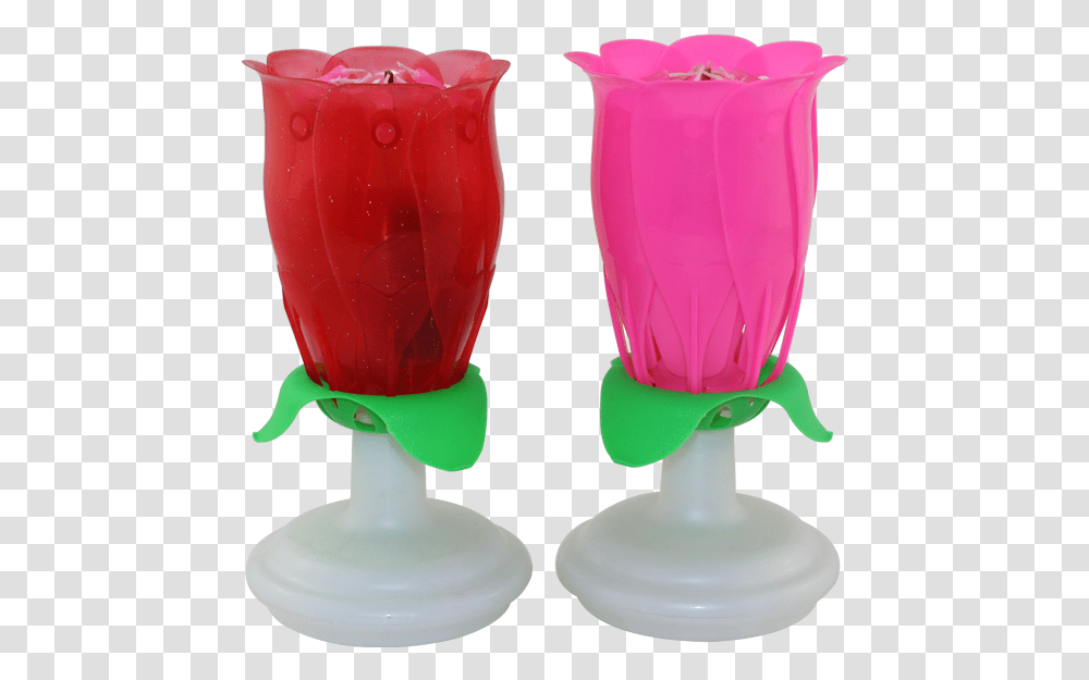 Rose Flower Music Birthday Candlebirthday Candleround Plastic, Glass, Goblet, Juice, Beverage Transparent Png