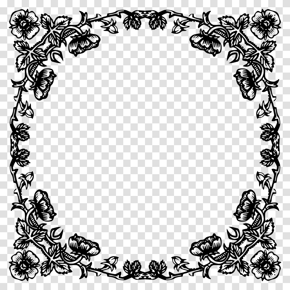 Rose Frame Beyond Icons, Gray, World Of Warcraft Transparent Png