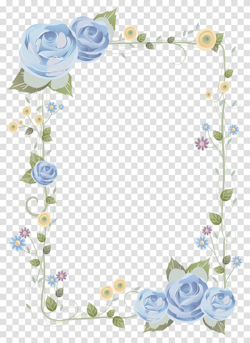 Rose Frame Clipart, Floral Design, Pattern, Flower Transparent Png