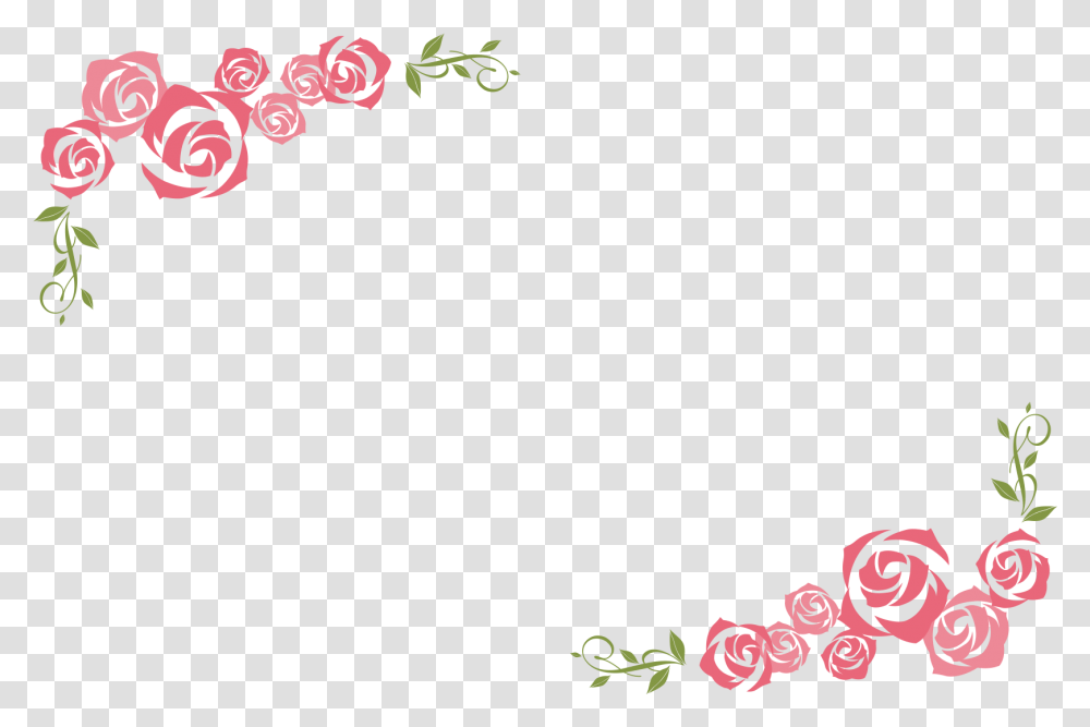 Rose Frame, Floral Design, Pattern Transparent Png