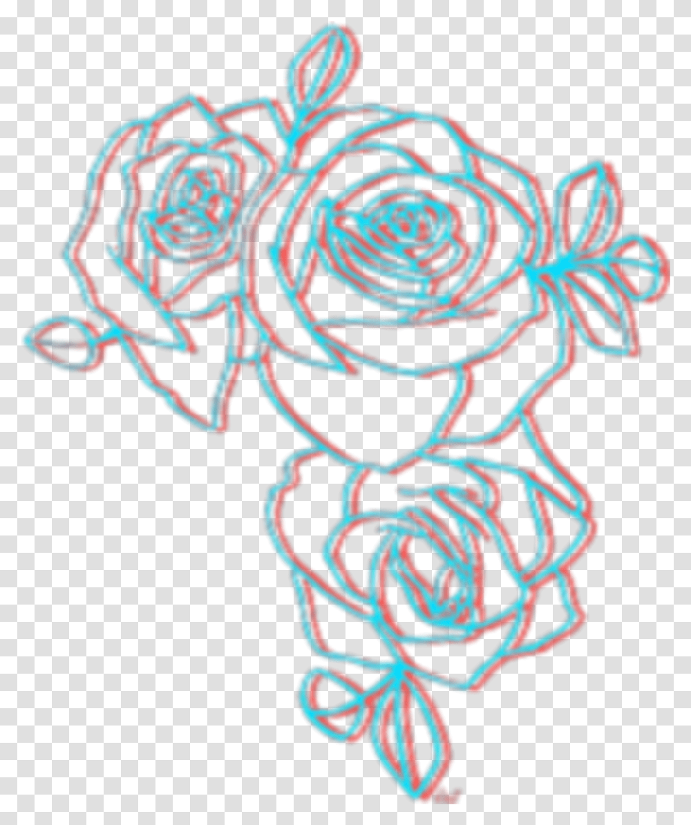 Rose Glitch Glitchy Aesthetic Tumblr Aesthetic Flower Drawing Transparent Png