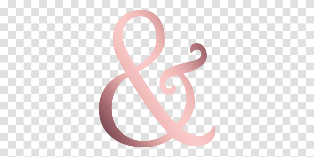 Rose Gold Ampersand Beach Towel For Calligraphy, Alphabet, Text, Symbol Transparent Png