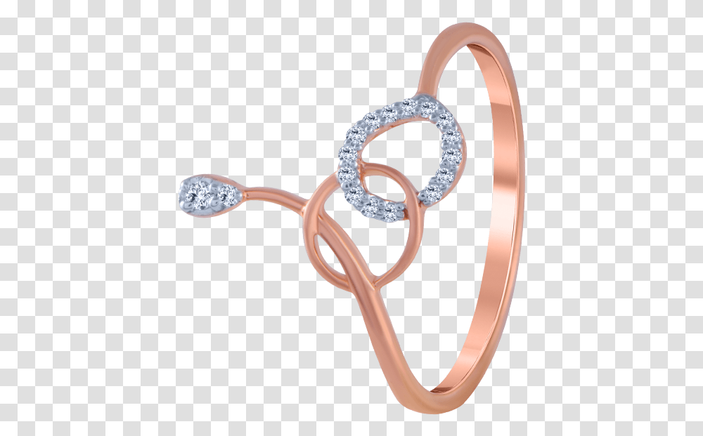 Rose Gold And Diamond Ring For Women Western Slender Blind Snake, Knot, Animal, Horseshoe, Rattle Transparent Png