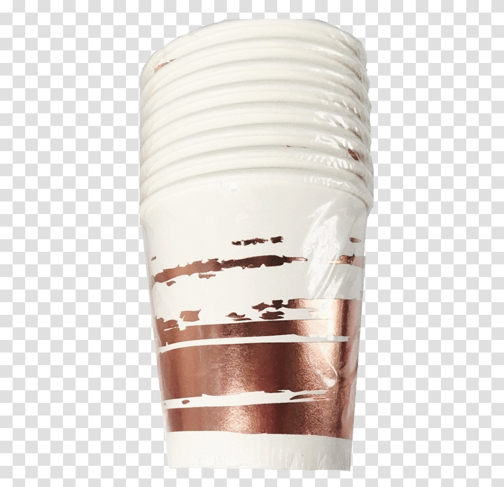 Rose Gold Brush Stroke Cups Cylinder, Milk, Beverage, Drink, Barrel Transparent Png
