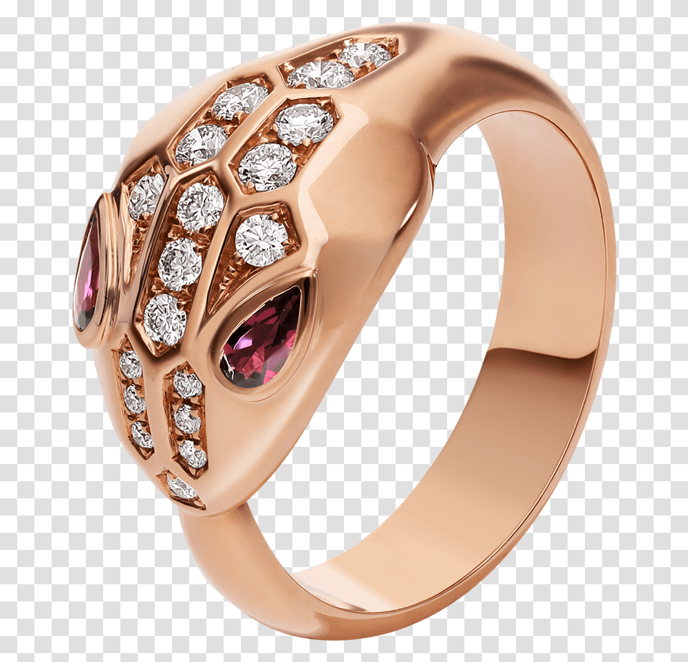 Rose Gold Bulgari Serpenti Ring, Accessories, Accessory, Jewelry, Diamond Transparent Png
