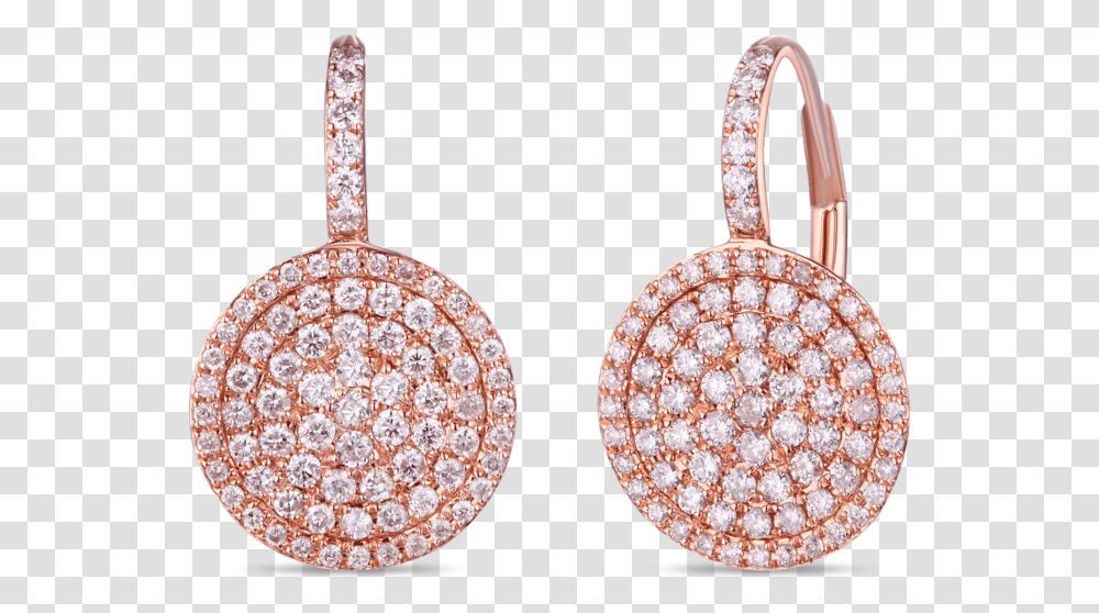 Rose Gold Diamond Earrings Rose Gold Earrings, Accessories, Accessory, Jewelry, Handbag Transparent Png