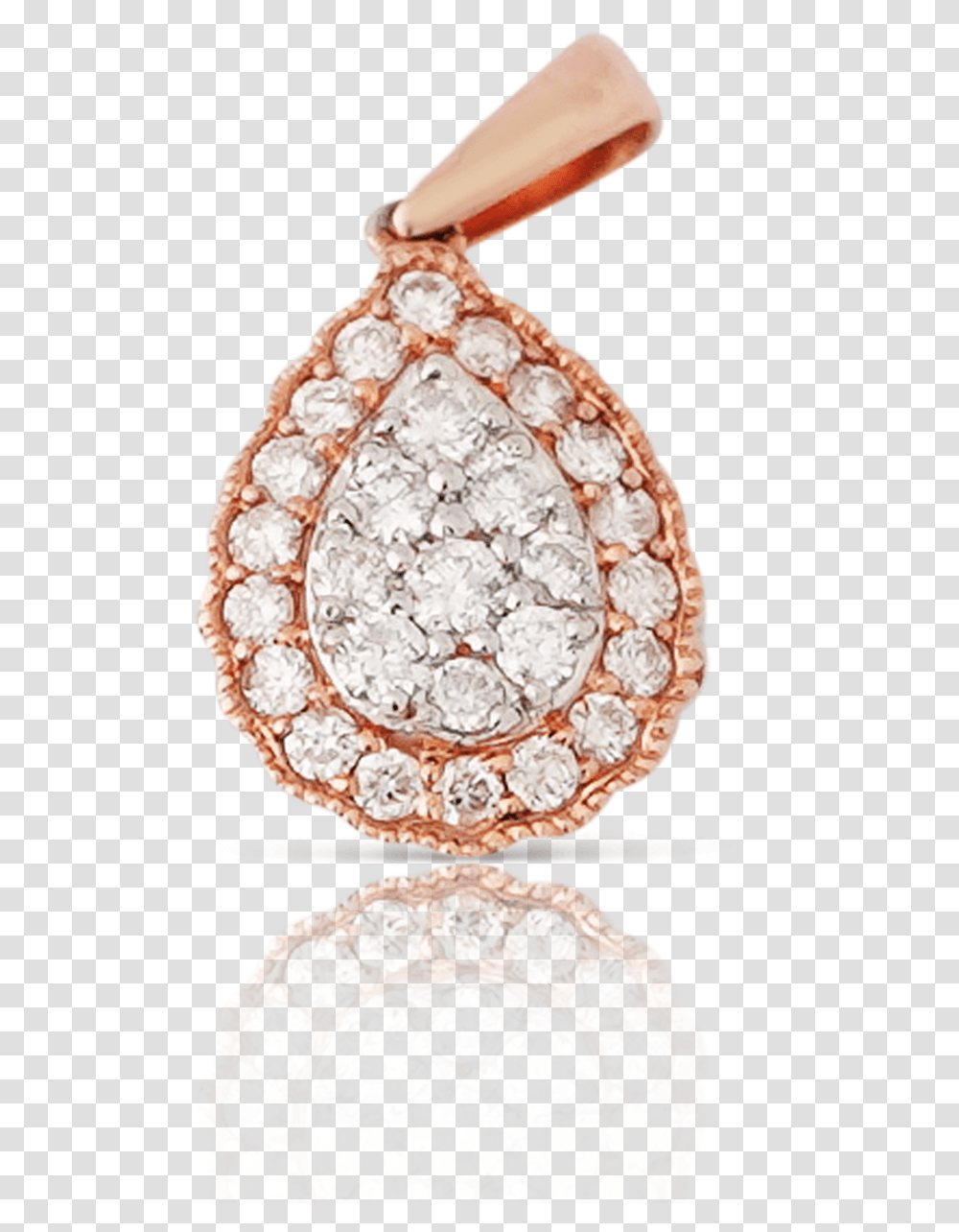 Rose Gold Diamond Ladies Rain Drop Pendant Diamond, Jewelry, Accessories, Accessory, Gemstone Transparent Png
