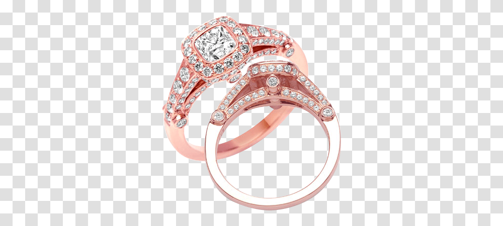 Rose Gold Diamond Ring Rose Gold Wedding Ring, Jewelry, Accessories, Accessory, Silver Transparent Png