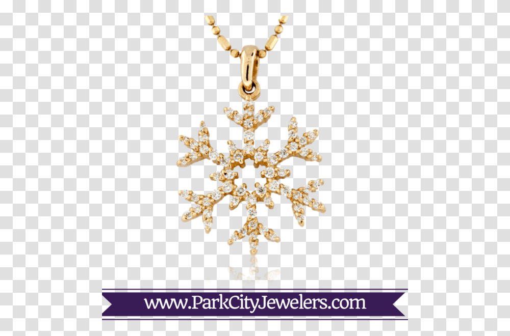 Rose Gold Diamond Snowflake Necklace Half Carat Pave Mens Forrert Wedding Band, Pendant, Cross, Symbol, Chandelier Transparent Png