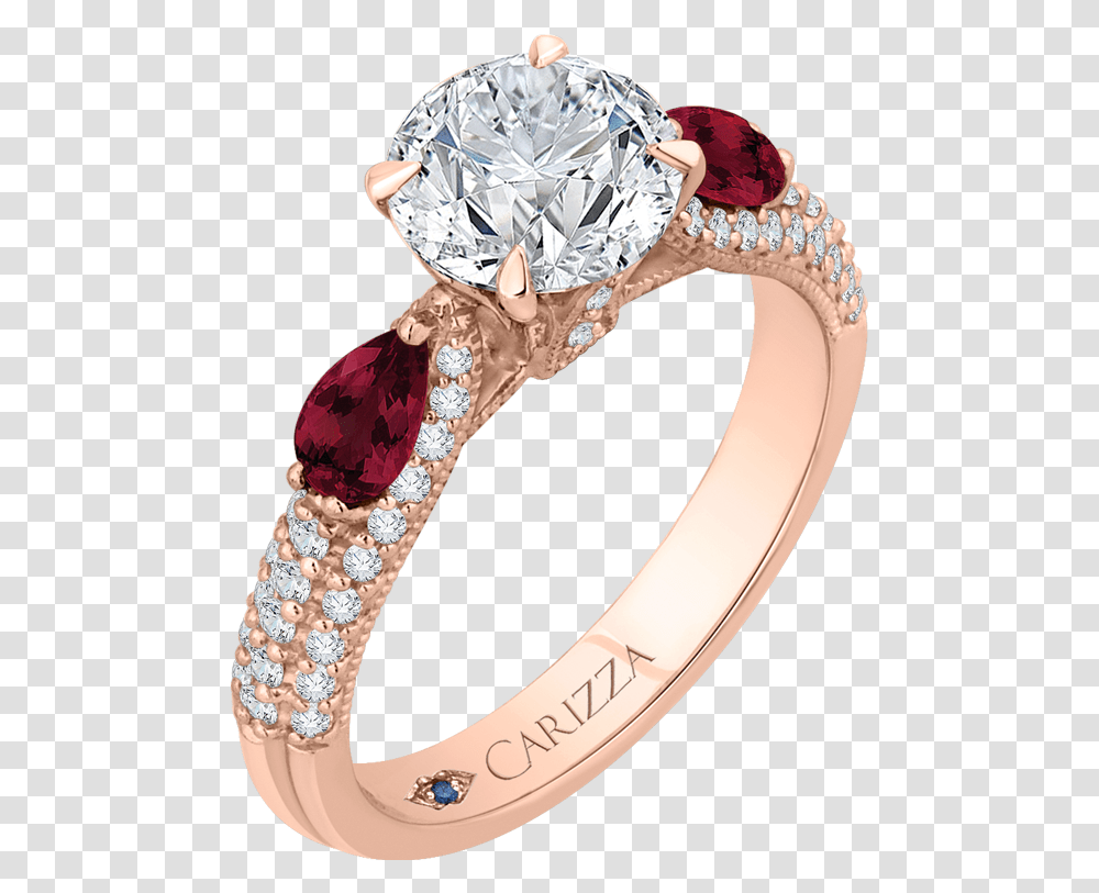 Rose Gold Engagement Rings Diamond With Ruby, Accessories, Accessory, Jewelry, Gemstone Transparent Png