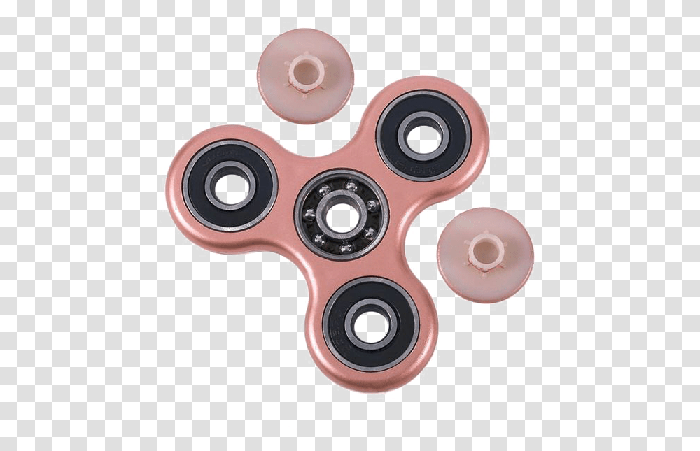 Rose Gold Fidget Spinner Image With Plastic, Electronics, Machine Transparent Png