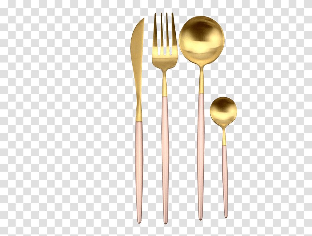 Rose Gold Fork Download Image Gold Fork, Cutlery Transparent Png