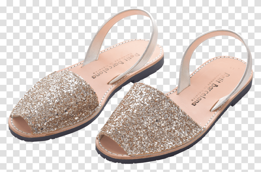 Rose Gold Glitter Sandal, Apparel, Footwear, Flip-Flop Transparent Png