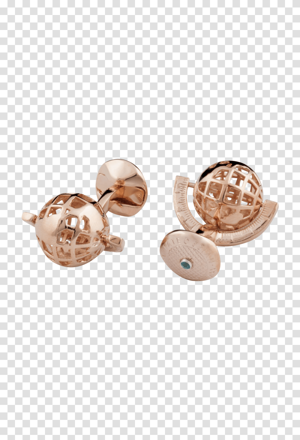 Rose Gold Globe Cufflink Toy, Accessories, Accessory, Jewelry, Earring Transparent Png