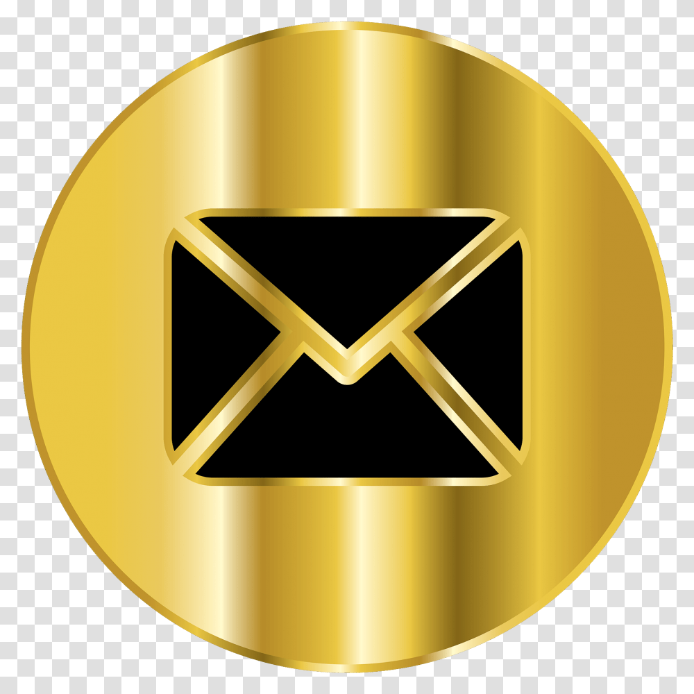 Rose Gold Gmail Icon Gold Email Icon, Lamp, Symbol, Envelope Transparent Png