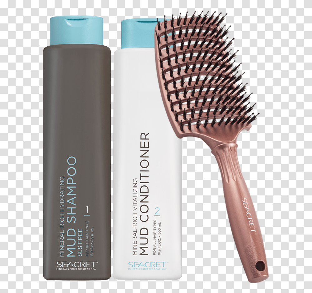 Rose Gold Hair Care Makeup Brushes, Tool, Bottle, Cosmetics Transparent Png