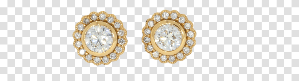 Rose Gold Halo Cluster Diamond Earringsjewelrybespoke Earrings, Accessories, Accessory, Gemstone, Brooch Transparent Png