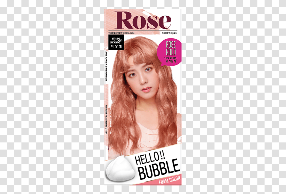 Rose Gold Hello Bubble, Person, Face, Hair Transparent Png