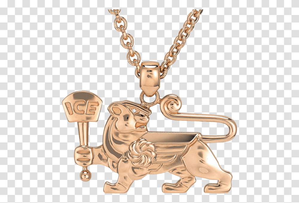 Rose Gold Lioness Pendant Gold, Necklace, Jewelry, Accessories, Accessory Transparent Png