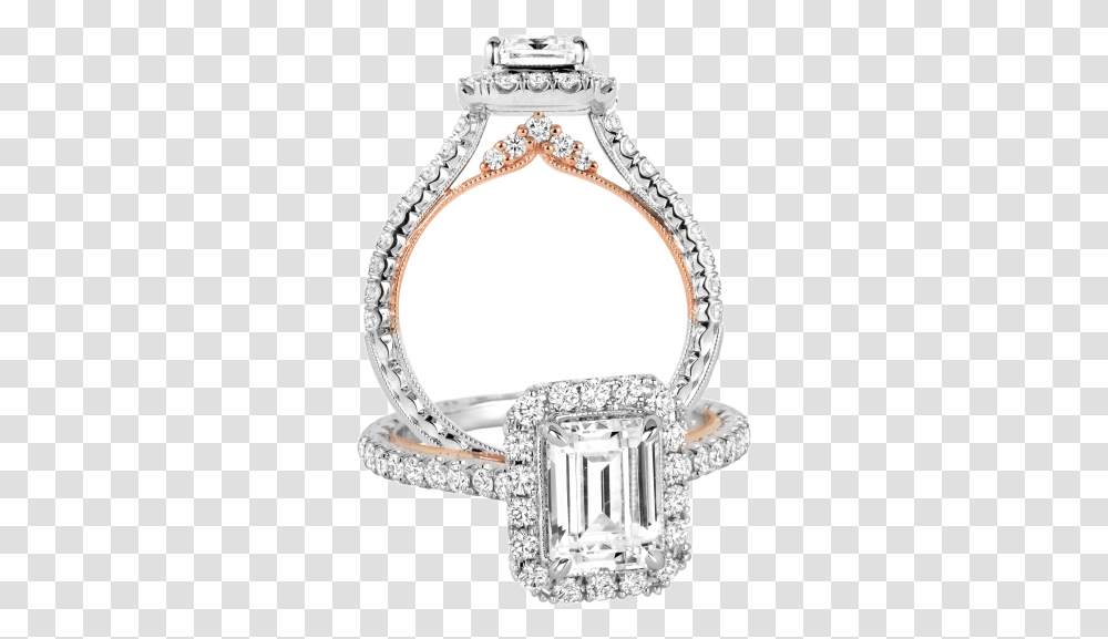 Rose Gold Ring With White Gold Accents, Jewelry, Accessories, Accessory, Diamond Transparent Png