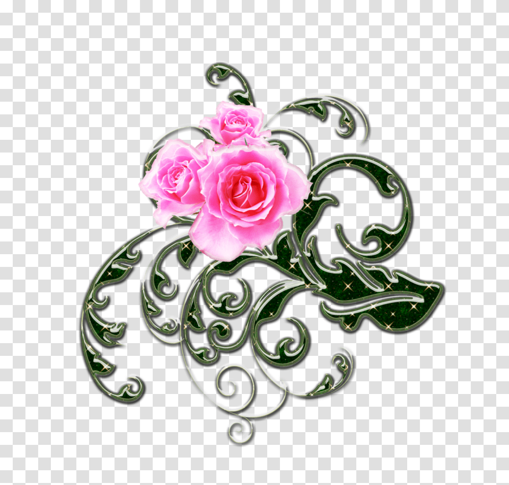 Rose Gold Swirls, Floral Design, Pattern Transparent Png