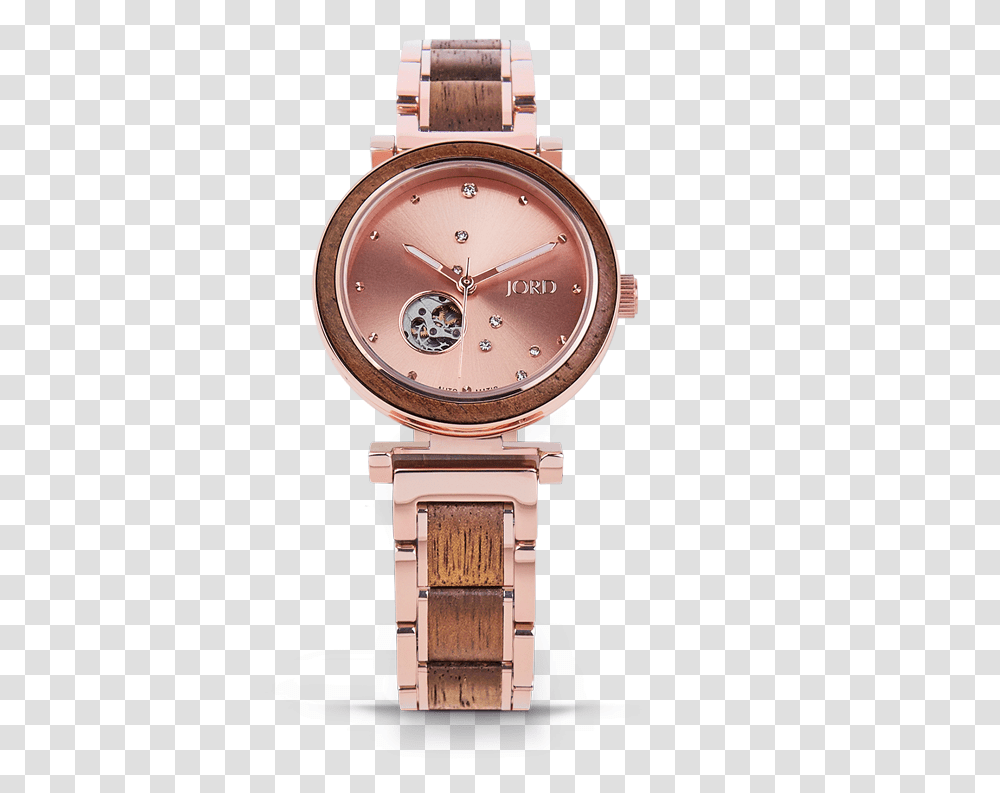 Rose Gold Wooden Womens Watches, Wristwatch, Clock Tower, Architecture, Building Transparent Png