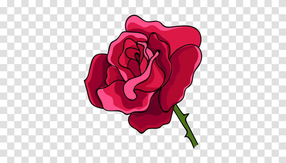 Rose Head Water Paint Icon, Plant, Flower, Blossom, Heart Transparent Png