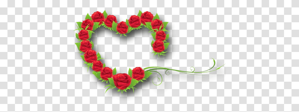 Rose Heart Image Heart, Graphics, Floral Design, Pattern, Plant Transparent Png