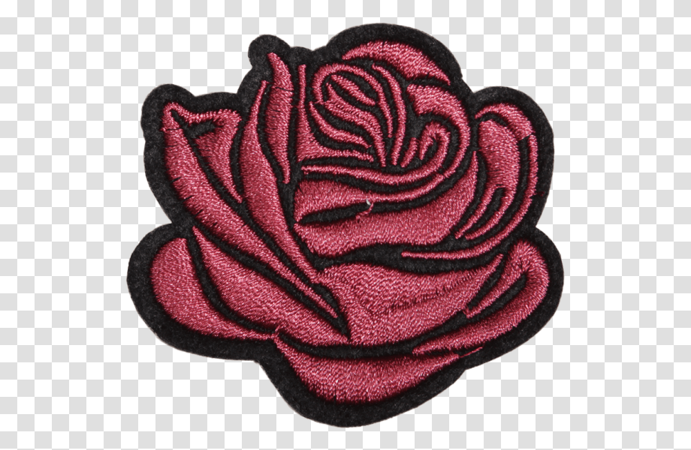 Rose I Love You Flower Motif Patch Embroidered Patch, Rug, Pattern, Heart, Brooch Transparent Png